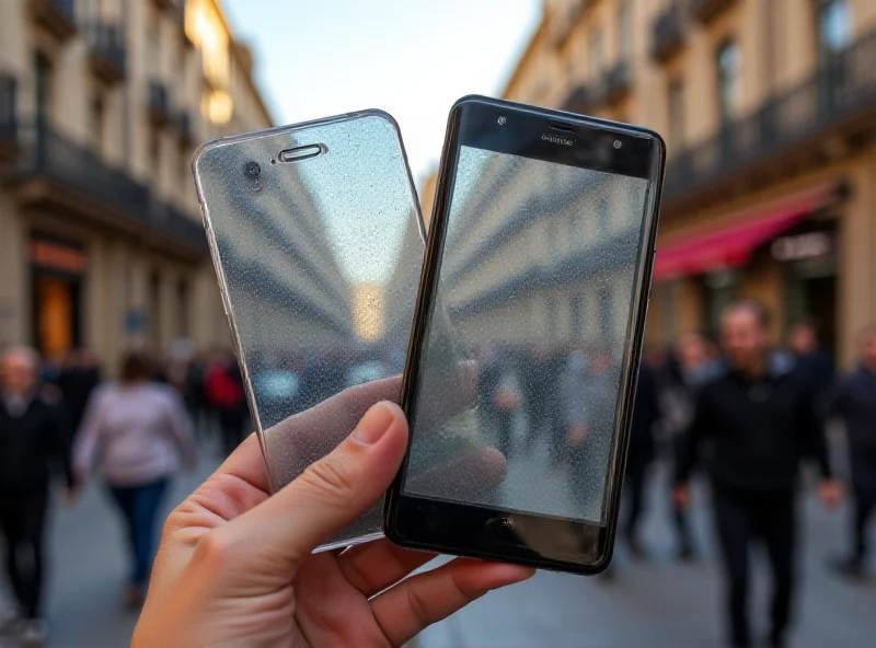 A person holding both the Nothing Phone 3a and 3a Pro, showcasing their transparent back designs and Glyph Interface