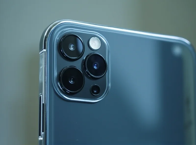 Close-up of the Nothing Phone 3a showcasing its periscope zoom lens.