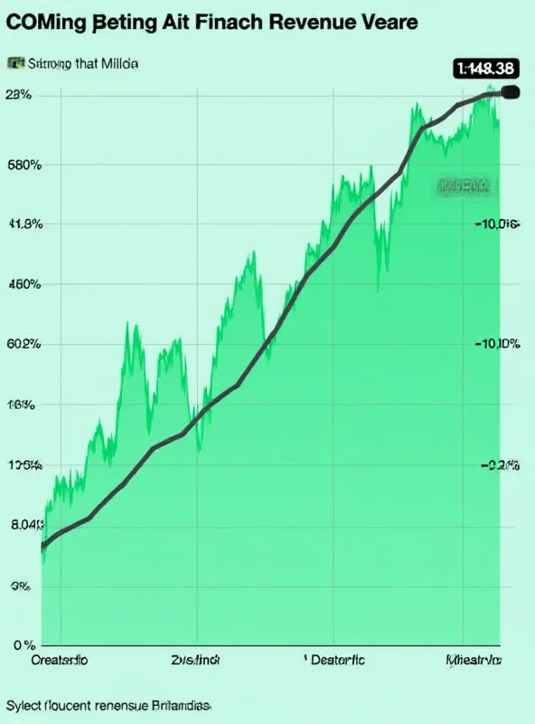 Graph showing Nvidia's revenue growth over the past year, with a sharp increase in recent quarters.