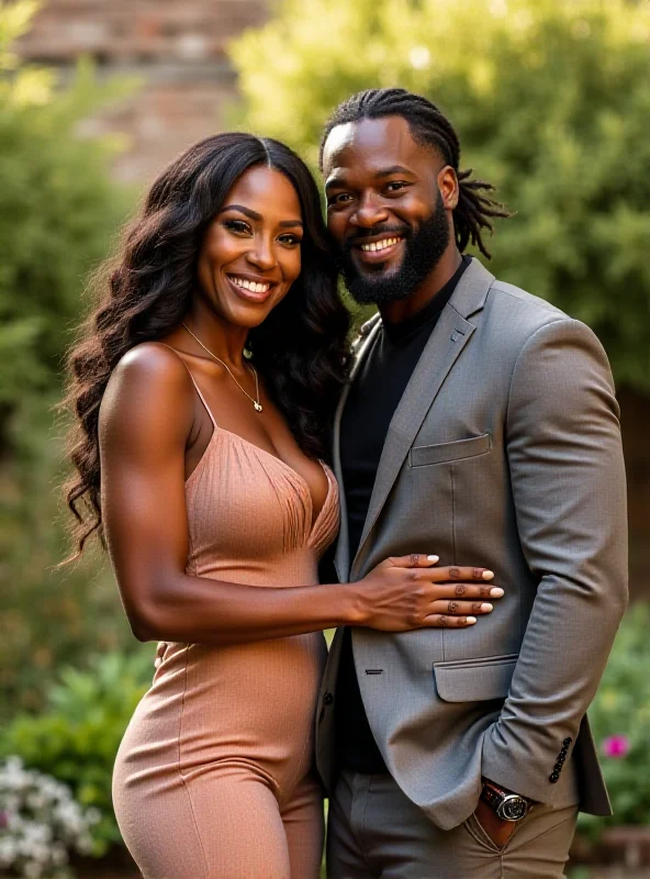 Serena Williams and Alexis Ohanian posing together.