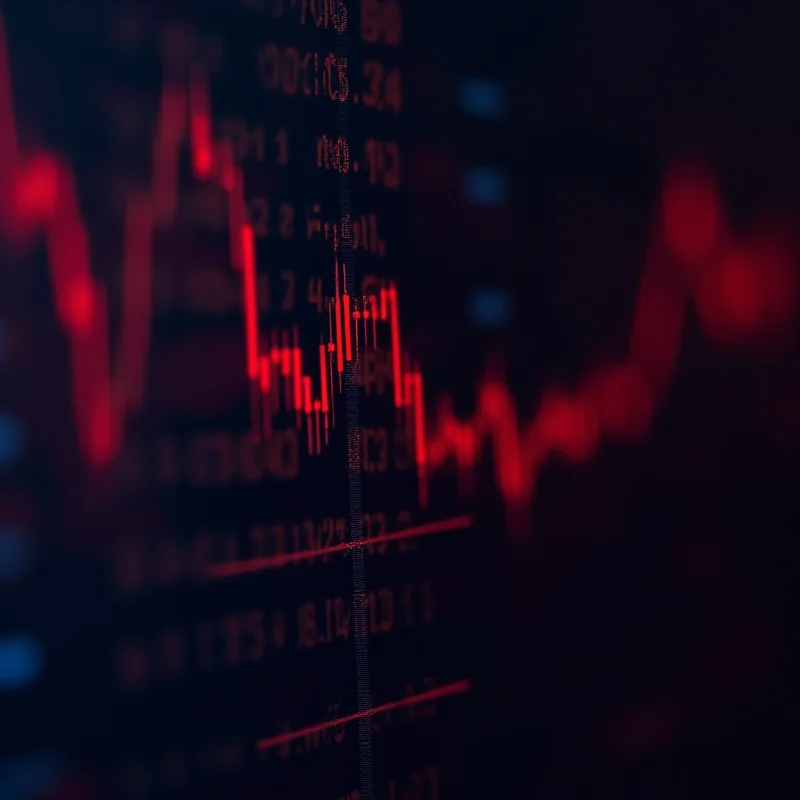 A close-up of a digital oil price ticker showing fluctuating prices, representing the volatility of the market.