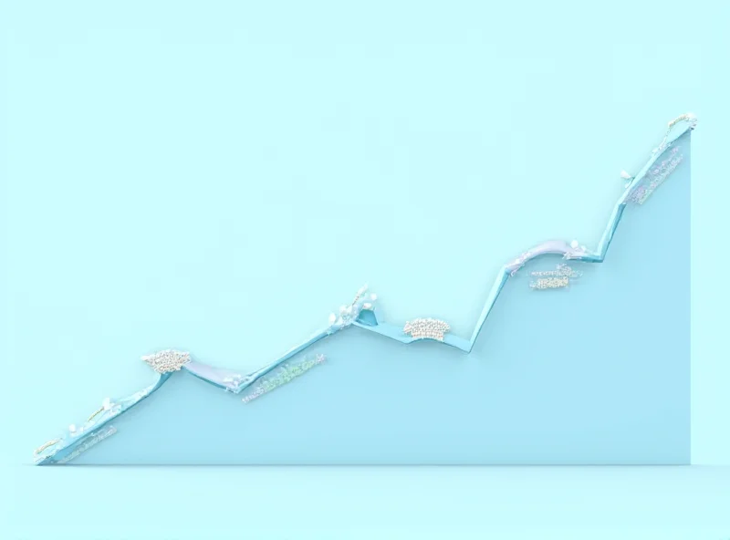 Chart showing Okta stock price increase.