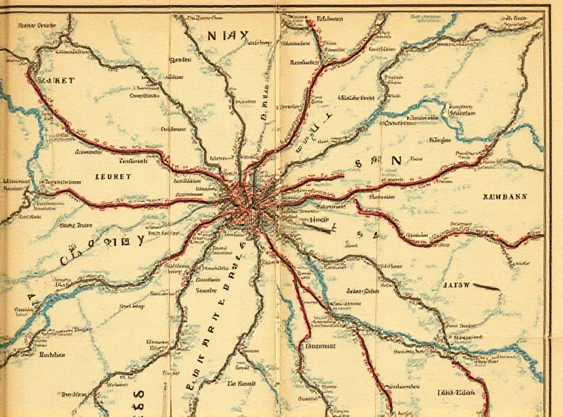 A vintage map of Poland with Janow highlighted, showing the region where Rose Girone was born.