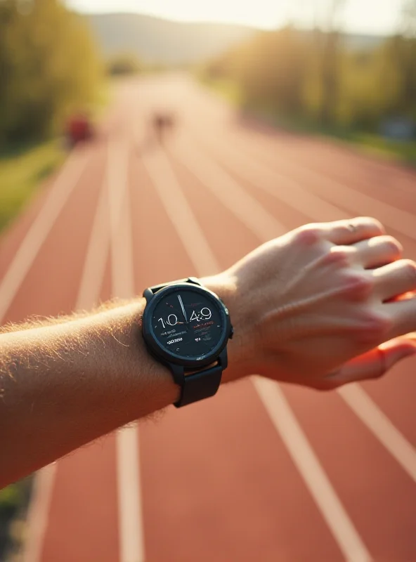 A person wearing a OnePlus Watch 3 while exercising outdoors, showcasing its sleek design and functionality.