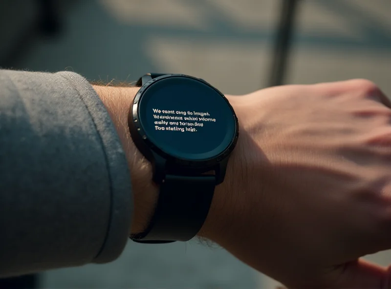 Close up shot of a person wearing a OnePlus Watch 3 while checking notifications, emphasizing the sleek design and readability of the display.