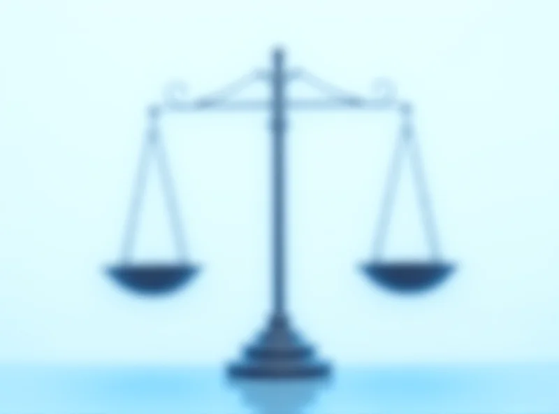 A digital illustration of a scale balancing security measures and legal compliance.