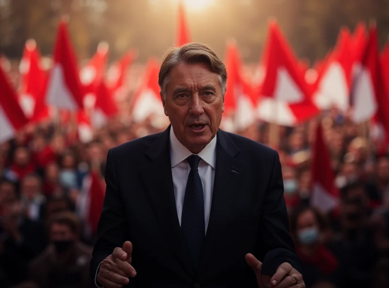 Viktor Orban addressing a crowd