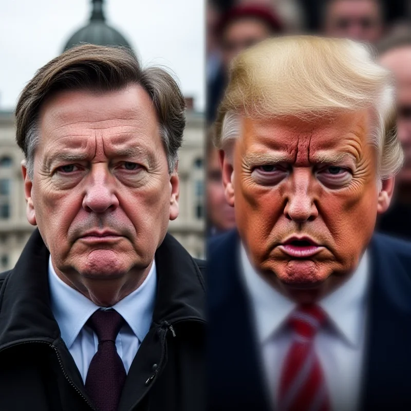 A split image showing Viktor Orban and Donald Trump