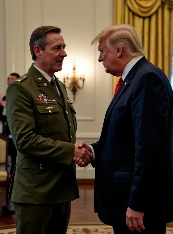 Volodymyr Zelensky shaking hands with Donald Trump at the White House.