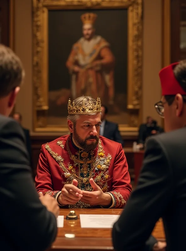 Meeting between the King, the outgoing president, and the president-elect in Uruguay.