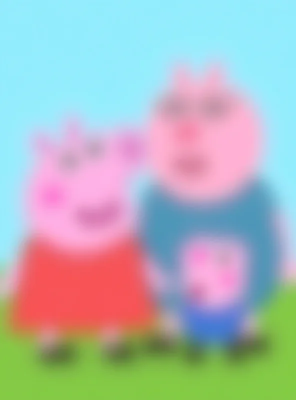 Peppa Pig and her family