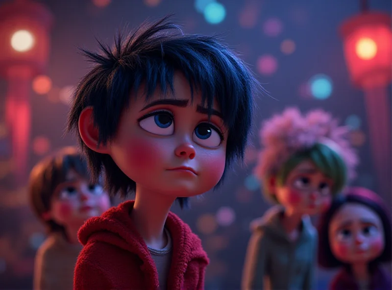 Still from Inside Out 2 showing the character Sadness.