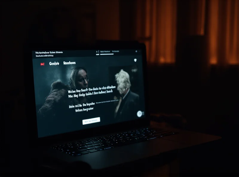 A laptop displaying a streaming service interface, highlighting the film Nickel Boys