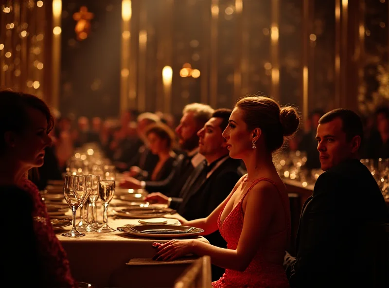 A wide shot of the Oscars audience, filled with celebrities in formal wear.