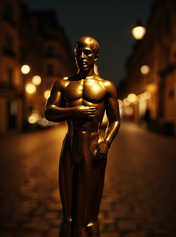 Stylized depiction of the César Award statue