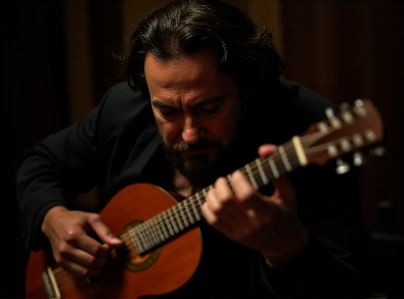 Paco de Lucía playing guitar