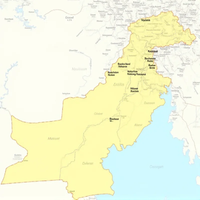 A map of Pakistan highlighting the Balochistan province and major cities.