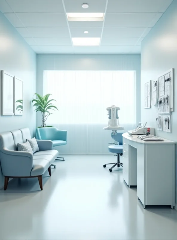 A doctor's office with medical equipment