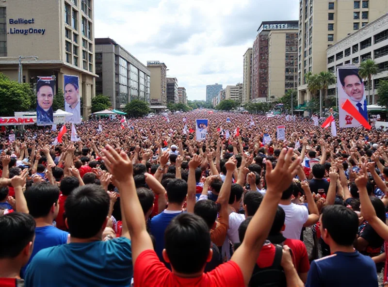 Image of a political rally in Davao City