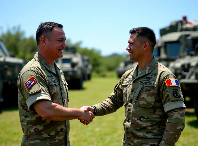 Military personnel from Canada and the Philippines participating in a joint training exercise, showcasing collaborative defense efforts and interoperability.