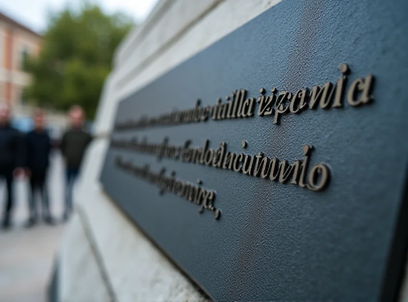 A photograph of a memorial plaque or monument dedicated to victims of terrorism, specifically mentioning Joseba Pagazaurtundua. The plaque is made of dark stone and features an inscription in Spanish.