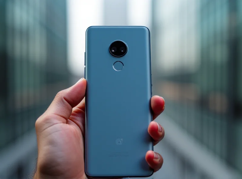 A person holding a Google Pixel 7, showcasing its sleek design and vibrant screen.