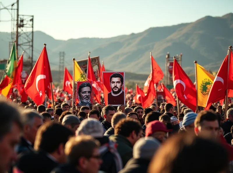 Abdullah Ocalan giving a speech.