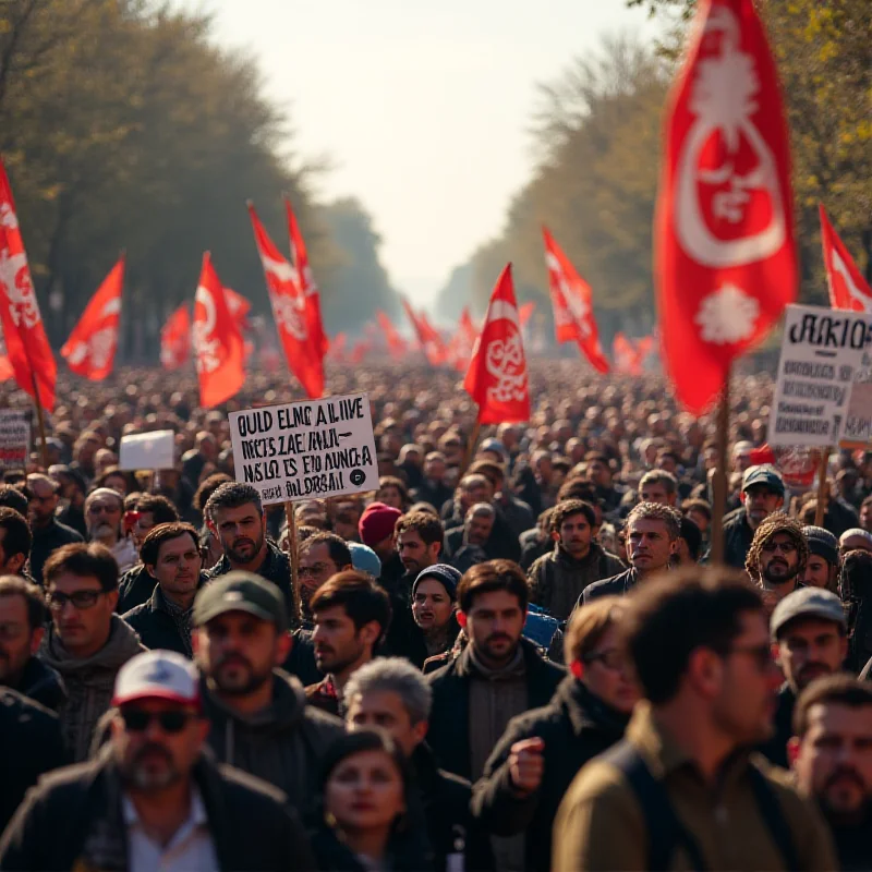 Demonstration in support of Kurdish rights.