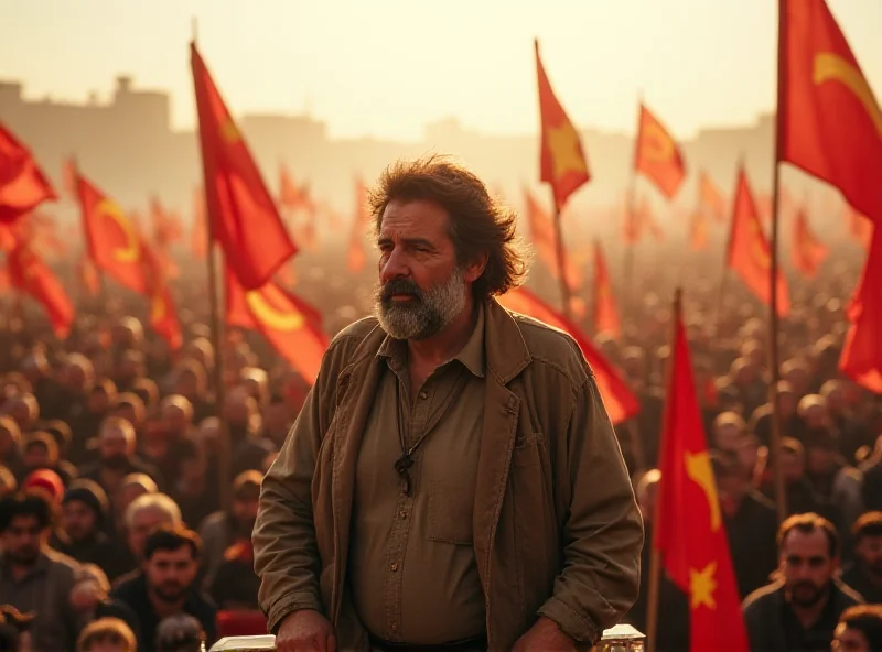 Abdullah Öcalan addressing a crowd.