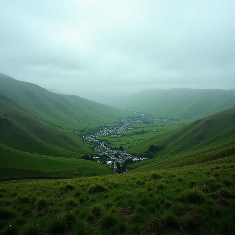 A somber landscape in Donegal, Ireland.