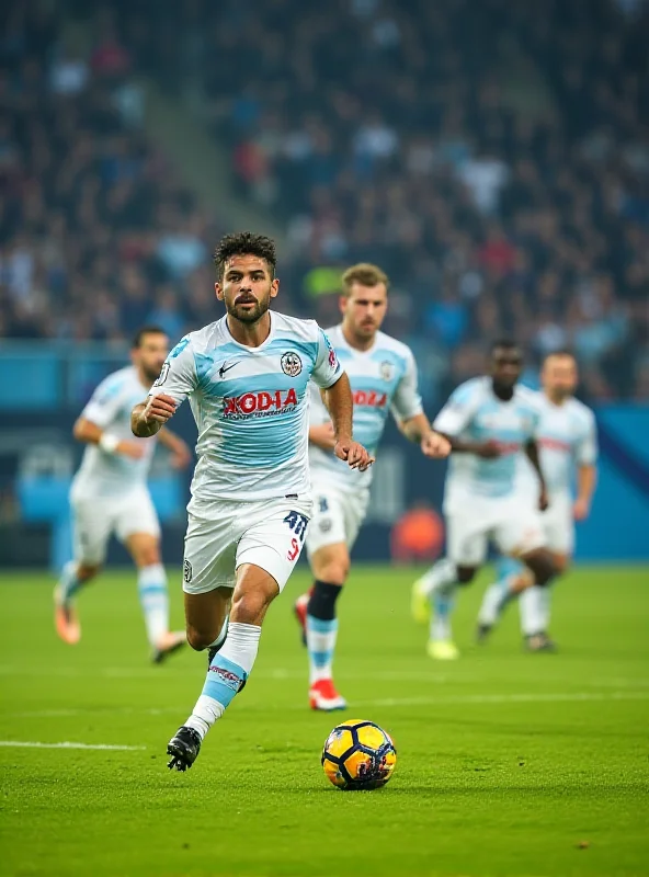 Lazio players on the field during a match