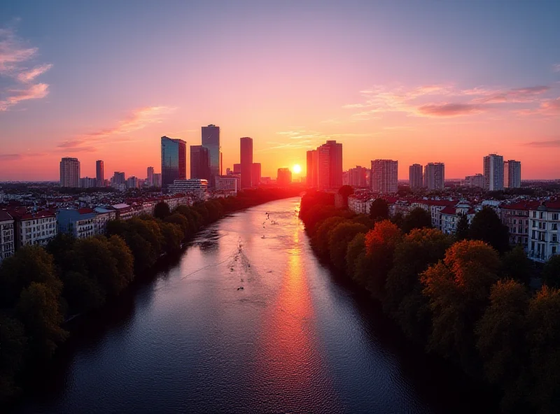 Cityscape of Warsaw