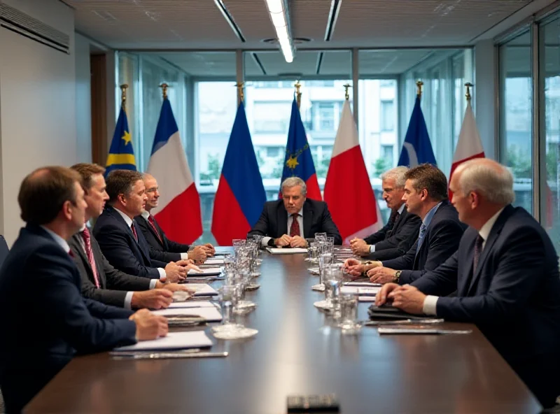 Meeting between Polish and French officials discussing European security under a NATO umbrella.