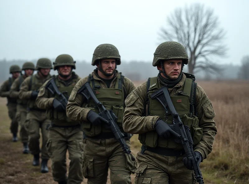 Military personnel in training in Poland.