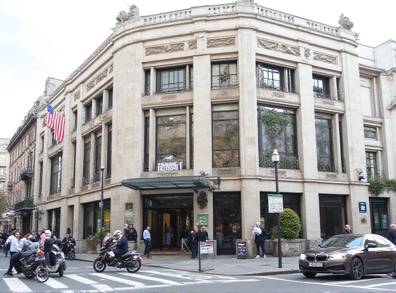 Exterior of a US consulate building