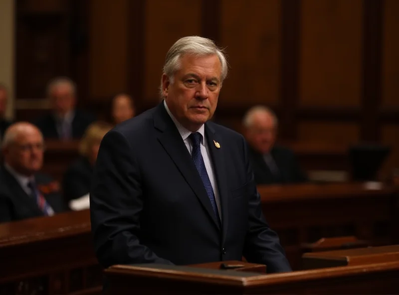 A photo of the Portuguese Prime Minister addressing parliament.