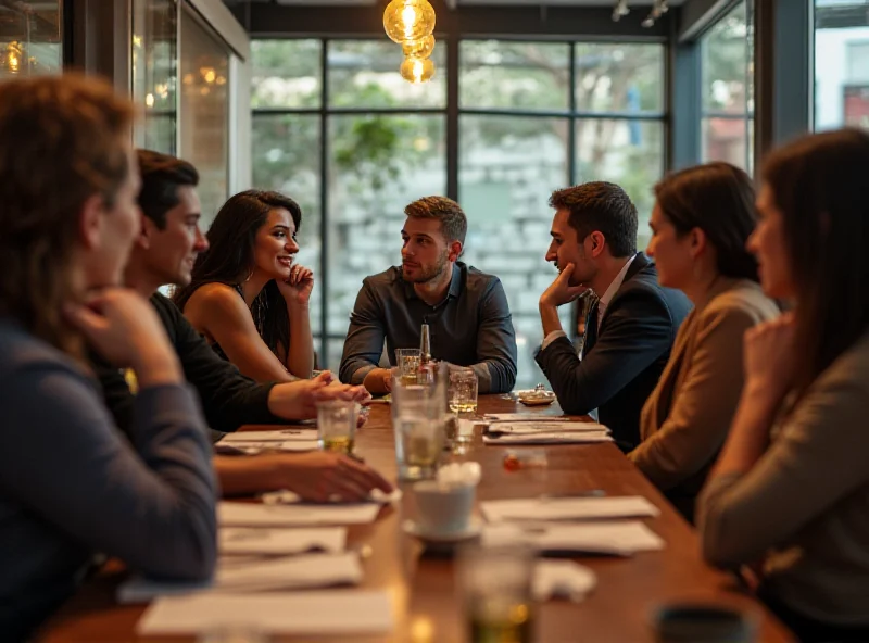 Diverse group of Gen Z individuals discussing gender equality.