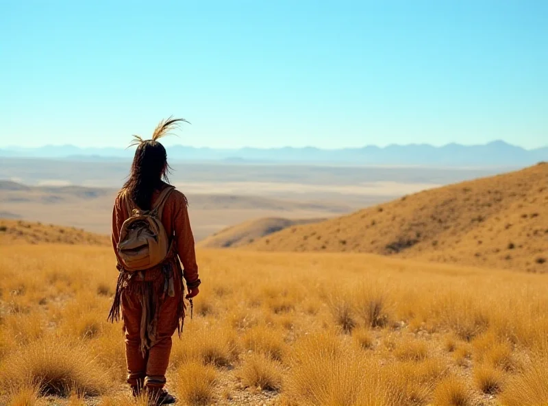 Indigenous Person Standing on Public Land