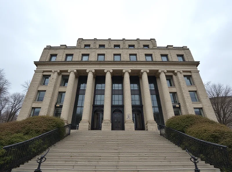 Image of government building with many windows, symbolizing bureaucracy