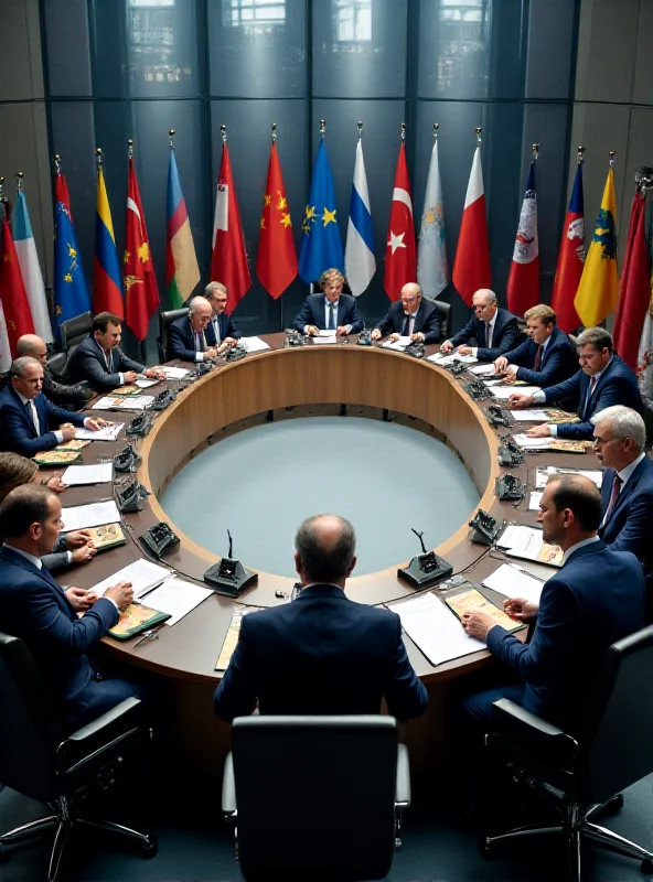 European leaders discussing defense spending at a summit.