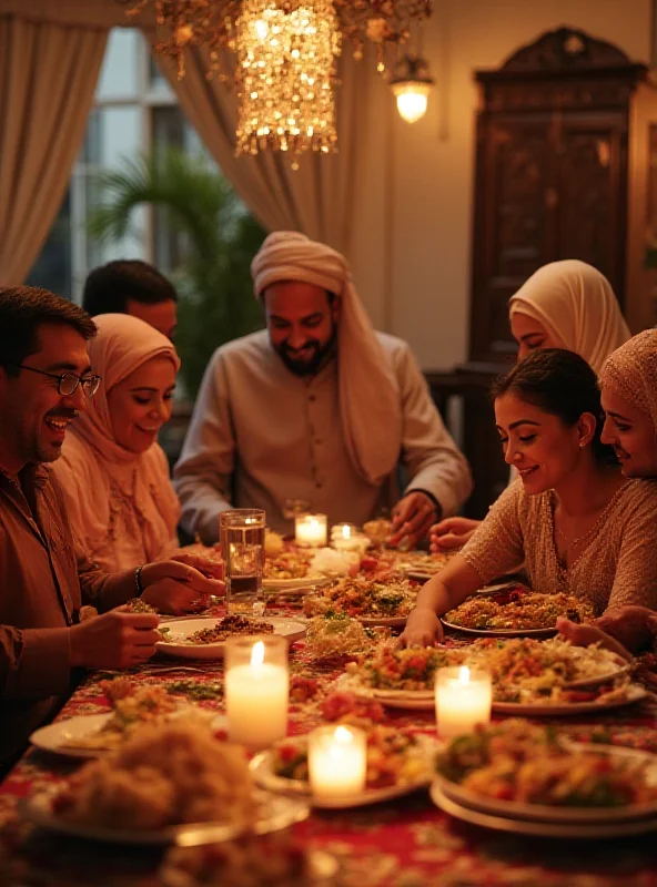 A family in Morocco celebrating Eid