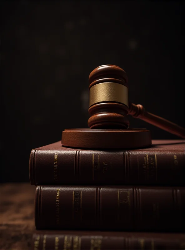 Gavel resting on a stack of law books.