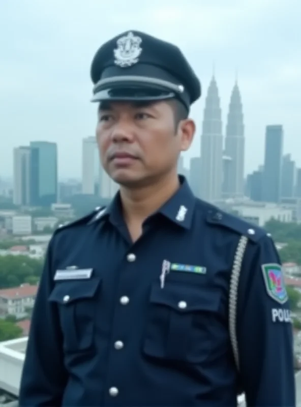 Image of Malaysian police officer.