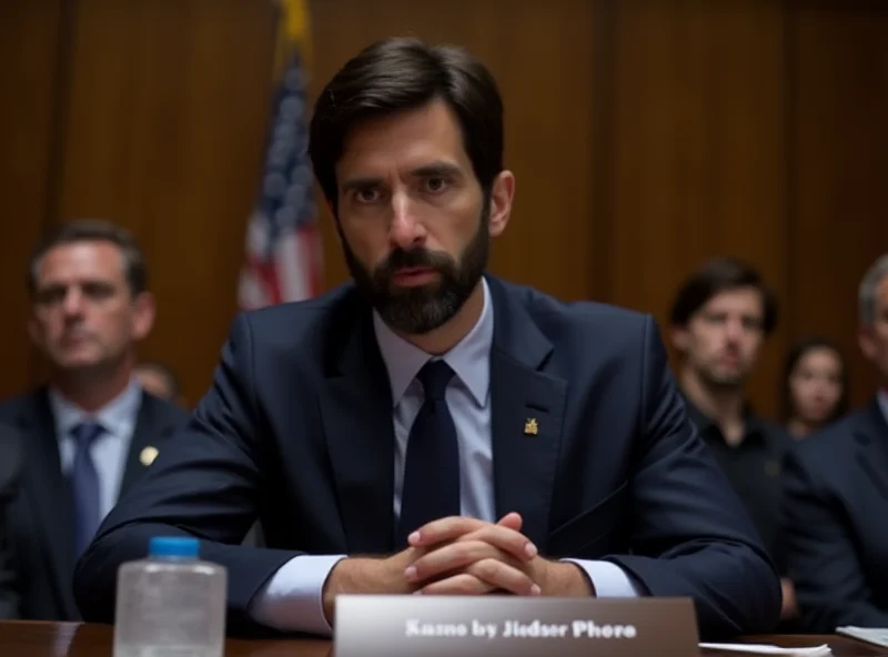 Sundar Pichai testifying before Congress.