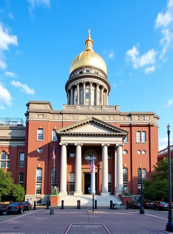 The Massachusetts State House in Boston.