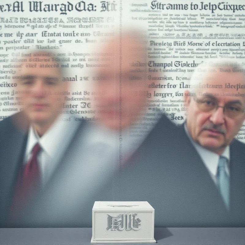 Abstract image representing political news and headlines.