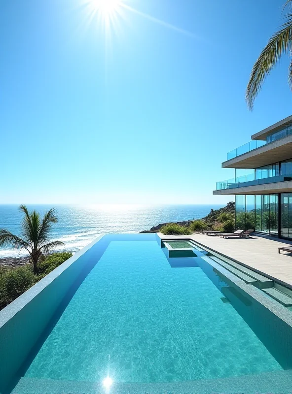 A modern Malibu mansion with ocean views.