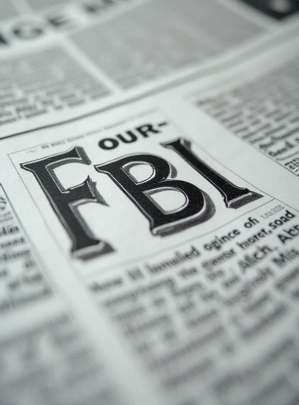 Image of a news headline about the FBI.