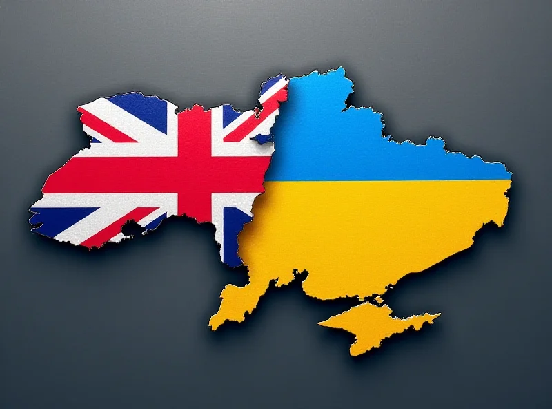 Map of Ukraine with British and Ukrainian flags overlaid, symbolizing continued intelligence support.