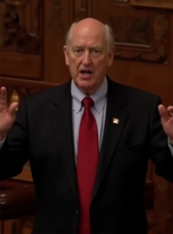 Senator Tommy Tuberville speaking on the Senate floor.